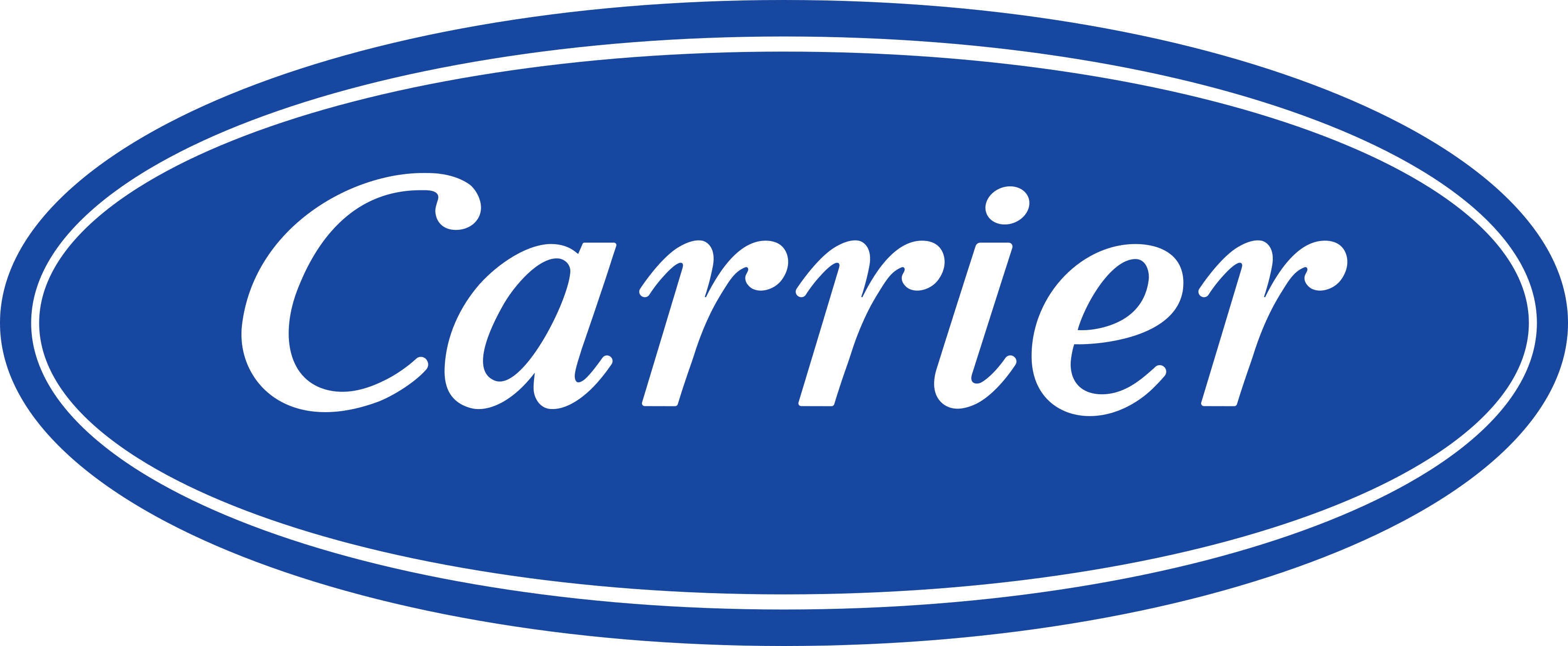  Carrier company logo with white text on a blue background.