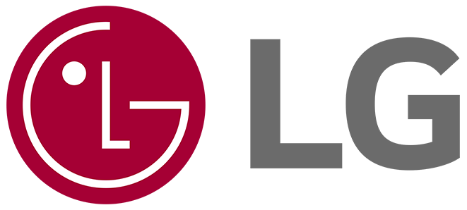 LG company logo with red circle and grey text.